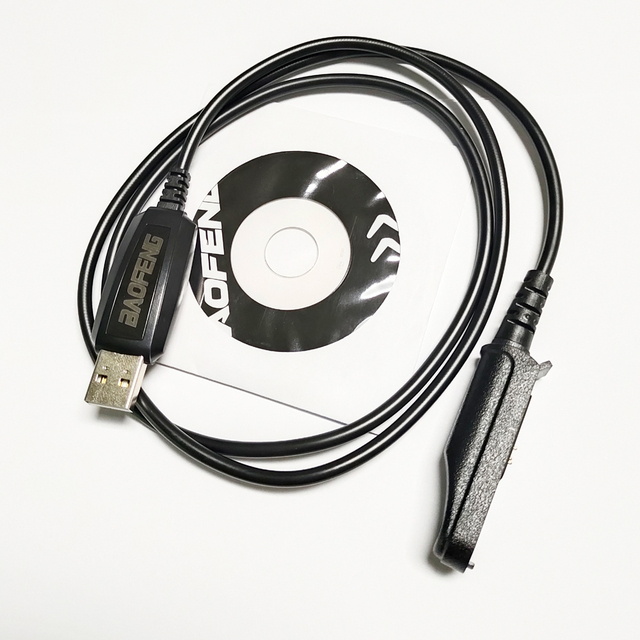 Black USB Programming Adapter Cable for Baofeng BF-UV9R BF-A58 BF-9700 Made in China