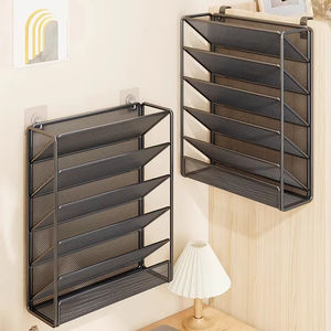 อุปกรณ์จัดระเบียบเอกสารติดผนังตาข่ายโลหะตั้ง<span class=keywords><strong>โต๊ะ</strong></span>สำหรับบ้านสำนักงาน-สำหรับโรงเรียนห้องนั่งเล่นจัดเอกสารโฟลเดอร์ - Product Image 1