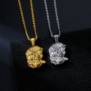 Nickle gratuit gothique méduse pièce pendentif collier <span class=keywords><strong>Serpent</strong></span> <span class=keywords><strong>serpent</strong></span> médaillon mythologie grecque collier saint valentin cadeaux pour femmes hommes - Product Image 3