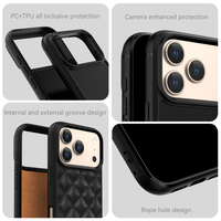 Coque de téléphone vierge à double rainure pour iPhone 17 Pro Max, en PC et TPU 2-en-1, matériau DIY, compatible avec la charge magnétique