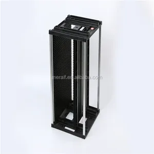 Hot Sale SMT Reel Aufbewahrung wagen Schwarz ESD SMT PCB Aufbewahrung wagen ESD Magazine Rack für PCB Slot PCB Board