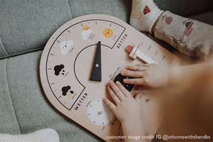 원래 기상 관측소 나무 몬테소리 차트 - Product Image 6