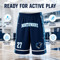 Shorts de basket-ball personnalisés pour équipe, séchage rapide, respirants, en polyester sublimé, avec logo, nom et numéro, vente en gros