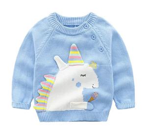 À la mode all-match printemps et automne nouveau <span class=keywords><strong>pull</strong></span> pour enfants laine garde au chaud belle <span class=keywords><strong>licorne</strong></span> modélisation garçon et <span class=keywords><strong>fille</strong></span> <span class=keywords><strong>pull</strong></span> - Product Image 5