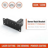 Rak Server Baja SPCC Lembaran Logam OEM, Braket Peralatan, Pemotongan Laser Kustom, Pembengkokan, Fabrikasi Lapisan Bubuk