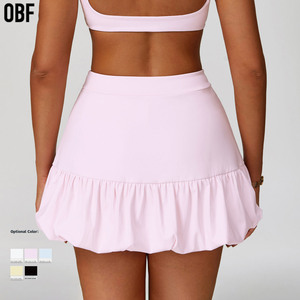 Короткая юбка, быстросохнущая, дышащая теннисная юбка с защитой от воздействия, Повседневная Спортивная юбка для фитнеса и бега - Product Image 2