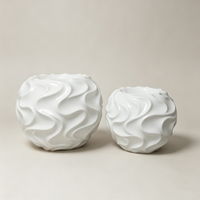 Vase sur pied géant blanc, vase simple en fibre de verre pour mariage