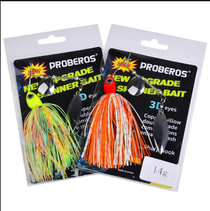 10g/14g Spinnerbait pêche <span class=keywords><strong>leurre</strong></span> fil appât métal Spinner Buzzbait nageur crochet gabarit Kit jupe pêche pour bar <span class=keywords><strong>brochet</strong></span> <span class=keywords><strong>hiver</strong></span> - Product Image 6