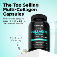 Capsules de complexe multi-collagène de type [indiquer le type] favorisant la santé de la peau, des cheveux, des ongles et des articulations, compatible avec le régime cétogène, complément de 60 capsules