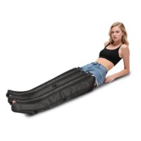 Masseur de jambes avec chaleur et vibration, bottes de compression avec 6 modes et 3 intensités, massage entièrement personnalisable