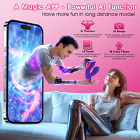 Stimulateur Clitoridien Portable Double Vibration Amour Petit Vibrateur Contrôlé par APP Portatif G-spot Jouet Adulte pour Femme