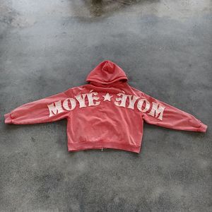 Fabricante personalizado recortada hombres Vintage <span class=keywords><strong>Zip</strong></span> <span class=keywords><strong>up</strong></span> bordado 500gsm aplique parche piedra peso pesado desgastado ácido lavado Sudadera con capucha - Product Image 2