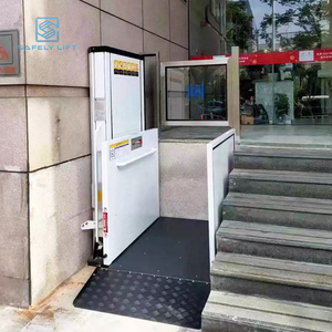 Ticari hidrolik dikey handikap tekerlekli sandalye yapı malzemesi dükkanlar engelli kişi için kullanılan - Product Image 6