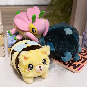 Lindo insecto gordito muñeco de peluche ciervo escarabajo <span class=keywords><strong>abeja</strong></span> orquídea Mantis juguete de peluche para regalo de cumpleaños de los niños - Product Image 2