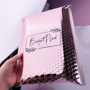Bao bì thư hơi kim loại màu hồng tùy chỉnh bán buôn, túi thư hơi kim loại nhiều lớp - Product Image 3