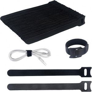 Bridas para Cables con Gancho y Bucle de Tamaño y Logotipo Personalizados, 12*150mm, Reutilizables, Ecológicas, 100% Nailon, Doble Cara - Product Image 1
