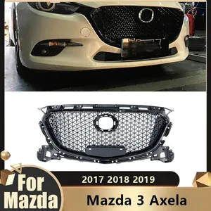 StarNav สำหรับ 3 Axela ปี 2017 2018 2019 กระจังหน้าทรงรังผึ้ง ช่องรับอากาศ กระจังหม้อน้ำ ตาข่ายหม้อน้ำ ชุดแต่ง BodyKit อะไหล่รถยนต์ - Product Image 2