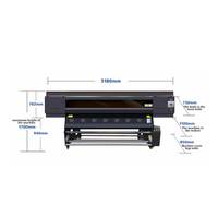 Nouvelle annonce 1.9m Vêtement Textile Machine d'impression Numérique Transfert de Chaleur Imprimante à Sublimation