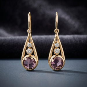 Pendientes de Plata de Ley 925 con Baño de Oro de 18K y Piedra Preciosa Citrino Limón, Estilo Bohemio Cristiano, Más Vendidos, para Mujer, Regalo - Product Image 4