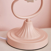 Lámpara de Noche LED de Diseño Moderno, Creativo, Romántico y Contemporáneo, de Vidrio, con Alimentación CA, Ecológica, con Forma de Flor, Luz Cálida