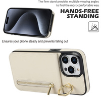 Étui en Cuir PU pour Téléphone Portable, Pochette Support de Cartes, Portefeuille pour iPhone 16, Housse de Protection Mobile