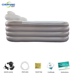 Chufang Baignoire <span class=keywords><strong>gonflable</strong></span> en plastique PVC personnalisée Baignoire d'angle Baignoire autoportante bon marché - Product Image 5