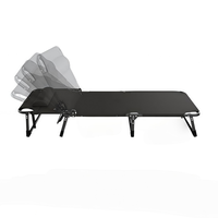 Lit pliant de bureau portable en gros, lit simple pour la pause déjeuner, lit pliant simple