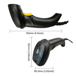 เครื่องสแกนบาร์โค้ดไร้สายแบบมีสายเครื่องอ่านบาร์โค้ด QR แบบใช้1D 2D ใช้ในคลังสินค้าและซูเปอร์มาร์เก็ต - Product Image 2
