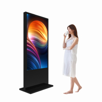Écran totem extérieur alimenté par batterie LED Affichage numérique LCD