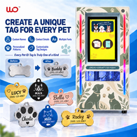Graveur intelligent de plaques d'identification pour animaux de compagnie avec reconnaissance de codes-barres pour les animaleries, salons de toilettage et cliniques vétérinaires