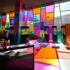 Transparente de la ventana transparente de Color de arco iris sol protección espejo película iridiscente de película de Mylar