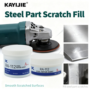 Pâte de réparation métallique Caster Glue (<span class=keywords><strong>A</strong></span>+B), colle résistante aux hautes températures pour métal, adhésif métallique AB et soudure liquide - Product Image 4