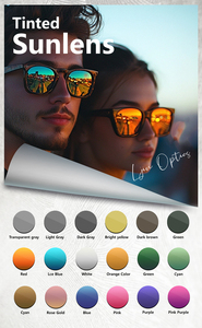 L.jin 1.499 CR39色付きレンズスペクタクル染め色付き偏光UV400ダンヤン卸売処方光学レンズ - Product Image 4