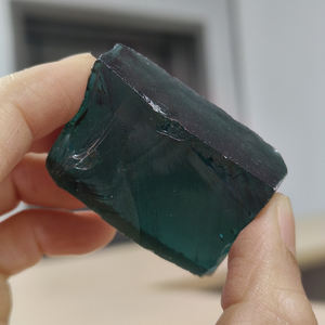 Material Sintético Nano sin Cortar, Nanosital, Turmalina, Pararba # 75 Gemas Verdes Irregulares sin Cortar, Cultivadas en Laboratorio - Product Image 3