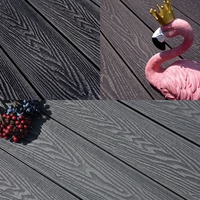Dalles de terrasse en composite WPC à grain de bois 3D en relief, antidérapantes, imperméables et anti-UV, écologiques, pour bricolage (vente en gros)