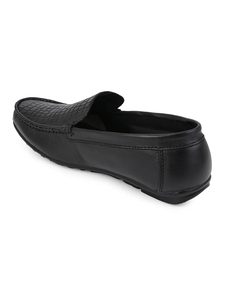 Zapatos de Vestir Casuales para Hombre Ashwin, Negros, de Cuero Genuino, Color Sólido, Flexibles, Suaves y Cómodos, con Logotipo de Cuero Importado - Product Image 2