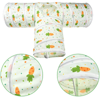 Tunnel pour chat arc-en-ciel personnalisé pour jardin extérieur, lit d'angle doux pour animaux domestiques