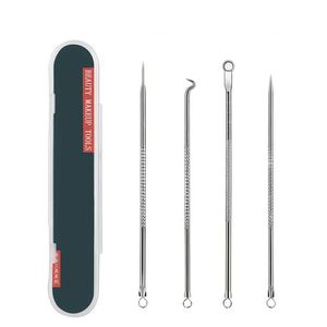 4-teiliges Set zur Entfernung von Akne, Mitessern und Hautunreinheiten - Hautpflege für Frauen, Aknebehandlung, Porenreiniger mit Nadelhaken - Product Image 4