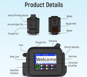 Cầm tay công nghiệp Nhãn mã ngày tem túi nhựa máy in phun hàng loạt mã hóa máy in Thời hạn sử dụng in ấn - Product Image 5