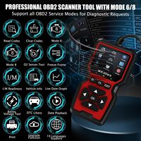 Escáner de Diagnóstico OBD2 V519 Actualizado, Lector de Códigos de Motor, Función de Reinicio, Modo 6/Modo 8 I/M, Conectividad Cableada