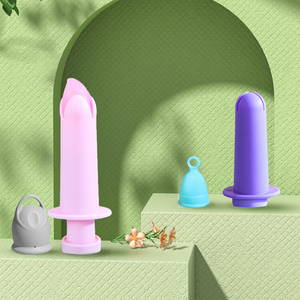 Coupe <span class=keywords><strong>menstruelle</strong></span> réutilisable en silicone DH Sunny 2025, multicolores, avec <span class=keywords><strong>applicateur</strong></span>, certifiée ISO, tailles S/L - Product Image 3