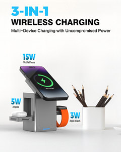 ESON 2025 Tendance 3-en-1 Station électronique pliable magnétique Chargeur sans fil compatible avec iPhone <span class=keywords><strong>Airpods</strong></span>, <span class=keywords><strong>Apple</strong></span> Watch - Product Image 6