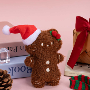 Wholesale Hot Sale Christmas Gingerbread Man Keychain Plush Toys 4inch Stuffed Animal Toys Claw Machine Toys for Kids <b>Party</b> <b>Bag</b> - Product Image 1