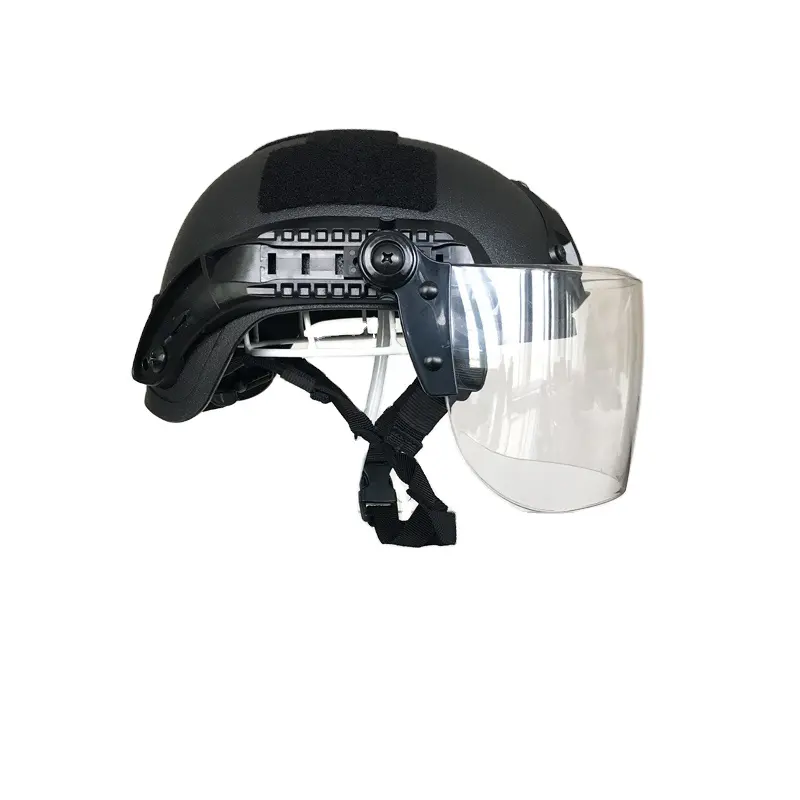 anti helmet with visor and neck protector protective control helmet gear