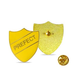 Badges de préfet d'école, épingles à revers en émail doux personnalisées, emblèmes d'autorité académique avec couleurs de <span class=keywords><strong>maison</strong></span>, broches d'identification - Product Image 2