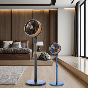 Ventilador de Torre Compacto de 10 Pulgadas para el Hogar, de Plástico, con Motor de Aluminio, Fuente de Alimentación, Control Mecánico, Altura Ajustable, Circulador de Aire de Baja Velocidad - Product Image 3