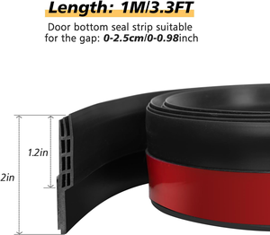 Silicone cửa dự thảo Stopper cách âm dưới thời tiết Tước quét con dấu điền vào khoảng cách giữ dự thảo tiếng ồn bụi cắt không mong muốn - Product Image 6