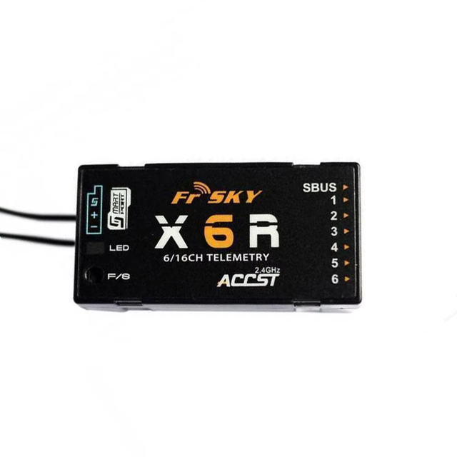 FrSky X6R 2.4Ghz 16CH Receiver SBUS Output PCB Antenna Design Smart Port Telemetry for Taranis/Jumper/Radiomaster RC Systems