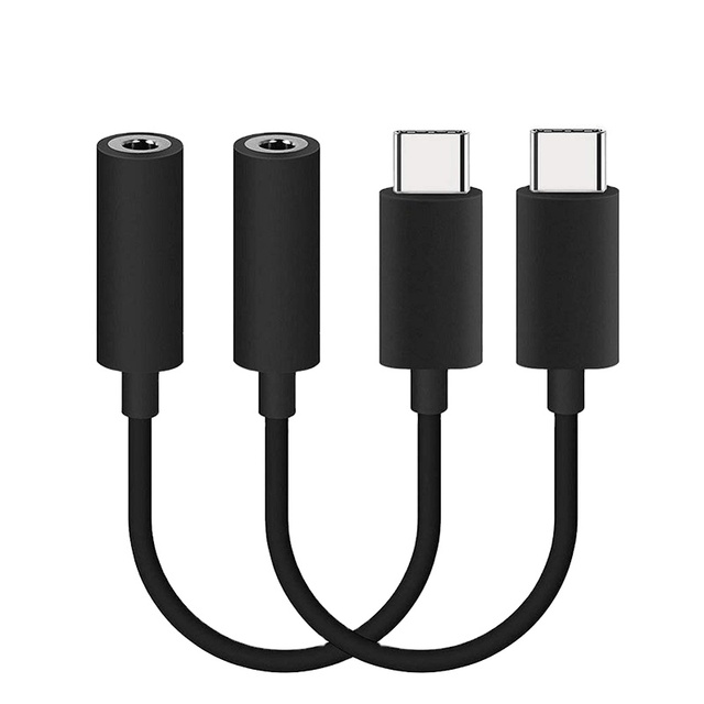 High Compatible DAC USB Type C to 3.5mm Headphone Jack Audio Converter Adapter Cable for Goole Pixel