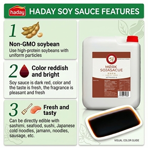 Sauce <span class=keywords><strong>soja</strong></span> noire Haday |   Personnalisation en gros et OEM pour la transformation alimentaire de la sauce <span class=keywords><strong>soja</strong></span> <span class=keywords><strong>sucrée</strong></span> |   Fabricant de la sauce <span class=keywords><strong>soja</strong></span> <span class=keywords><strong>Kikkoman</strong></span> - Product Image 2